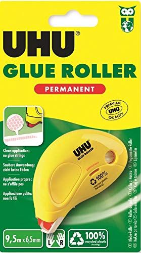 Cola UHU roller permanente 9,5m x 6,5mm , Uhu , 50465 , 4026700504651